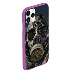 Чехол iPhone 11 Pro матовый STALKER: Mask, цвет: 3D-фиолетовый — фото 2