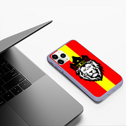 Чехол iPhone 11 Pro матовый One Lion King, цвет: 3D-светло-сиреневый — фото 2