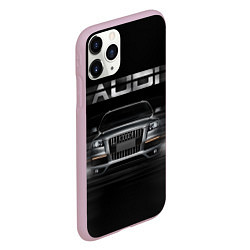 Чехол iPhone 11 Pro матовый Audi Q7 скорость, цвет: 3D-розовый — фото 2