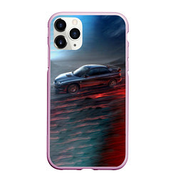 Чехол iPhone 11 Pro матовый Subaru, цвет: 3D-розовый