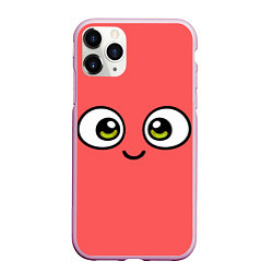 Чехол iPhone 11 Pro матовый Эмодзи / Смайл, цвет: 3D-розовый