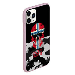 Чехол iPhone 11 Pro матовый Made in Norway, цвет: 3D-розовый — фото 2