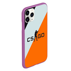 Чехол iPhone 11 Pro матовый CS:GO Asiimov Lines, цвет: 3D-фиолетовый — фото 2