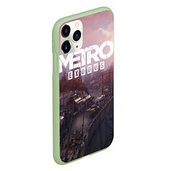 Чехол iPhone 11 Pro матовый Metro Exodus, цвет: 3D-салатовый — фото 2