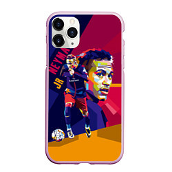 Чехол iPhone 11 Pro матовый Jr. Neymar, цвет: 3D-розовый