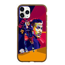 Чехол iPhone 11 Pro матовый Jr. Neymar, цвет: 3D-коричневый