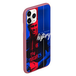 Чехол iPhone 11 Pro матовый Neymar History, цвет: 3D-малиновый — фото 2