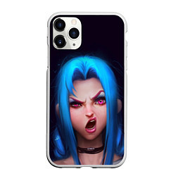 Чехол iPhone 11 Pro матовый Jinx, цвет: 3D-белый