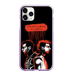 Чехол iPhone 11 Pro матовый Twenty one pilots, цвет: 3D-сиреневый