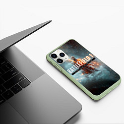Чехол iPhone 11 Pro матовый Battlefield: In the name, цвет: 3D-салатовый — фото 2