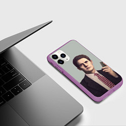 Чехол iPhone 11 Pro матовый Агент Купер, цвет: 3D-фиолетовый — фото 2