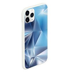 Чехол iPhone 11 Pro матовый Blue abstract, цвет: 3D-белый — фото 2