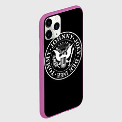 Чехол iPhone 11 Pro матовый The Ramones, цвет: 3D-фиолетовый — фото 2
