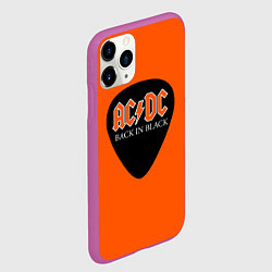 Чехол iPhone 11 Pro матовый ACDC, цвет: 3D-фиолетовый — фото 2