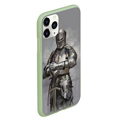 Чехол iPhone 11 Pro матовый Рыцарь, цвет: 3D-салатовый — фото 2