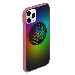 Чехол iPhone 11 Pro матовый Coldplay Colour, цвет: 3D-малиновый — фото 2