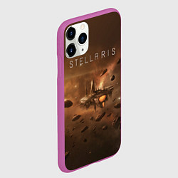 Чехол iPhone 11 Pro матовый Stellaris, цвет: 3D-фиолетовый — фото 2