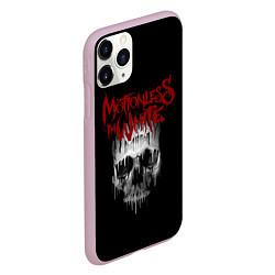 Чехол iPhone 11 Pro матовый MIW Skull, цвет: 3D-розовый — фото 2