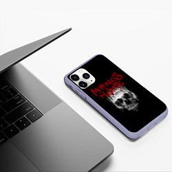Чехол iPhone 11 Pro матовый MIW Skull, цвет: 3D-светло-сиреневый — фото 2
