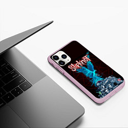 Чехол iPhone 11 Pro матовый Орел группа Slipknot, цвет: 3D-розовый — фото 2