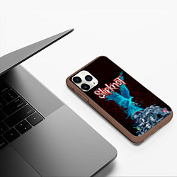 Чехол iPhone 11 Pro матовый Орел группа Slipknot, цвет: 3D-коричневый — фото 2