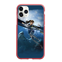 Чехол iPhone 11 Pro матовый TOMB RAIDER