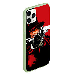 Чехол iPhone 11 Pro матовый Red Dead Redemption, цвет: 3D-салатовый — фото 2