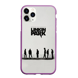 Чехол iPhone 11 Pro матовый Группа Linkin Park, цвет: 3D-фиолетовый