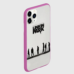 Чехол iPhone 11 Pro матовый Группа Linkin Park, цвет: 3D-фиолетовый — фото 2