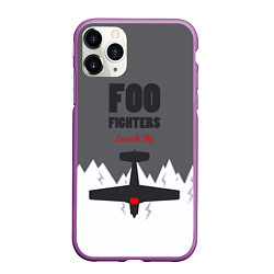 Чехол iPhone 11 Pro матовый Foo Fighters: Learn to fly, цвет: 3D-фиолетовый