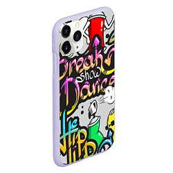 Чехол iPhone 11 Pro матовый Break Show Dance, цвет: 3D-светло-сиреневый — фото 2