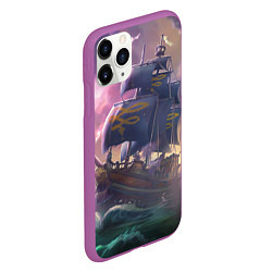 Чехол iPhone 11 Pro матовый Sea of thieves, цвет: 3D-фиолетовый — фото 2
