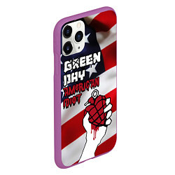 Чехол iPhone 11 Pro матовый Green Day American Idiot, цвет: 3D-фиолетовый — фото 2