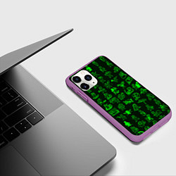 Чехол iPhone 11 Pro матовый Персонажи Fallout, цвет: 3D-фиолетовый — фото 2