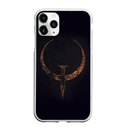 Чехол iPhone 11 Pro матовый Quake champions, цвет: 3D-белый
