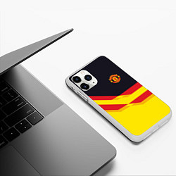 Чехол iPhone 11 Pro матовый Manchester United, цвет: 3D-белый — фото 2