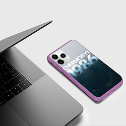 Чехол iPhone 11 Pro матовый Чернобыль 1986, цвет: 3D-фиолетовый — фото 2