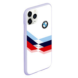 Чехол iPhone 11 Pro матовый BMW БМВ WHITE, цвет: 3D-светло-сиреневый — фото 2