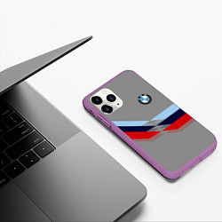 Чехол iPhone 11 Pro матовый Бмв Bmw 2018 Grey, цвет: 3D-фиолетовый — фото 2