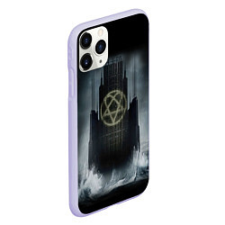 Чехол iPhone 11 Pro матовый HIM: Devil Castle, цвет: 3D-светло-сиреневый — фото 2