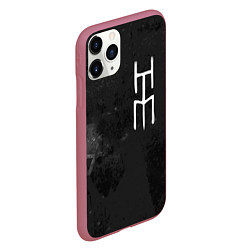 Чехол iPhone 11 Pro матовый HIM, цвет: 3D-малиновый — фото 2