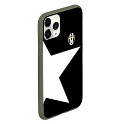 Чехол iPhone 11 Pro матовый FC Juventus: Star, цвет: 3D-темно-зеленый — фото 2