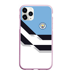 Чехол iPhone 11 Pro матовый Manchester City FC: White style