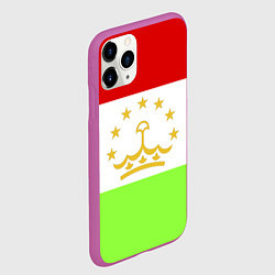 Чехол iPhone 11 Pro матовый Флаг Таджикистана, цвет: 3D-фиолетовый — фото 2