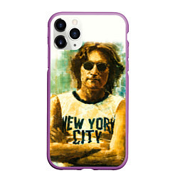 Чехол iPhone 11 Pro матовый John Lennon: New York