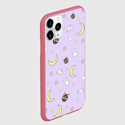 Чехол iPhone 11 Pro матовый Сейлор Мур, цвет: 3D-малиновый — фото 2