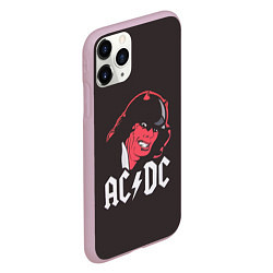 Чехол iPhone 11 Pro матовый AC/DC Devil, цвет: 3D-розовый — фото 2