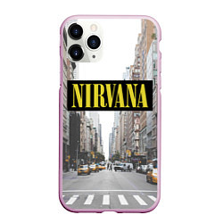 Чехол iPhone 11 Pro матовый Nirvana City, цвет: 3D-розовый