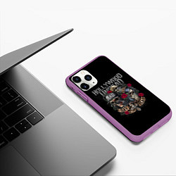 Чехол iPhone 11 Pro матовый Day of the Dead, HU, цвет: 3D-фиолетовый — фото 2