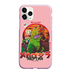 Чехол iPhone 11 Pro матовый Godzilla Reptar
